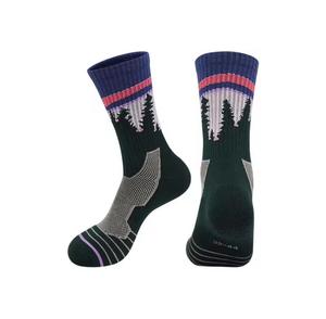 Calcetines de Hombre, Transpirables, de Punto, de Algodón, Poliéster y Elastano, con Estampado Digital, Diseño Sólido, para Senderismo, Deportes al Aire Libre, con Logotipo en el Puño, para Verano - Product Image 6