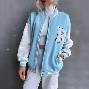 Custom OEM ODM Manufacturer Women's <b>Varsity</b> Sorority <b>Jacket</b> with Aztec Design 100% Cotton Quick Dry & Breathable Winter Wear - Product Image 3
