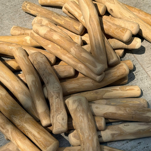 Jouets à mâcher pour chiens QM GLOBAL en bois de café naturel écologique - Bâtonnets en bois durables de tailles extra larges à petites - Product Image 5