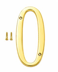 Letra O con tornillos, letra dorada del alfabeto para el hogar, oficina, hotel, placa con nombre, letrero de pared, letrero para puerta, letra metálica resistente al óxido - Product Image 1