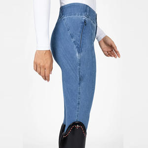 Pantalons d'équitation de haute qualité, extensibles dans 4 directions, en tissu technique doux au toucher. - Product Image 6