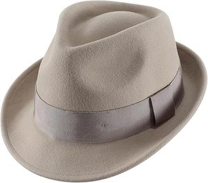 Black Wool Felt Fedora Hat Ribbon Band Adjustable Wide Brim Unisex Classic Style for Party Outdoor Travel - Product Image 5