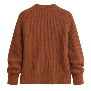 Cárdigan de punto bouclé para mujer, suéter con botones frontales, mezcla de algodón suave, texturizado, manga larga, informal, elegante y cómodo para combinar en capas - Product Image 2