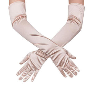Gants de mariée longs en coton et élasthanne de 50 cm pour femme, chauds, hiver, compatibles écran tactile, pour mariage, fête, danse, opéra, cosplay - Product Image 1