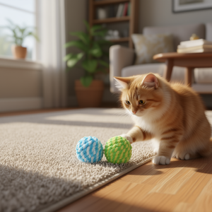 Juguete para Gatos Yommy Yarn Ball, 4.6cm, Juguete Interactivo para Mascotas - Product Image 3