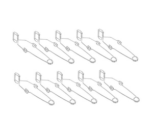 Pinces en fer à ressort pour plaquage, fournitures de laboratoire, résistance aux hautes températures et à la corrosion, pince de maintien fixe pour tubes à essai - Product Image 1