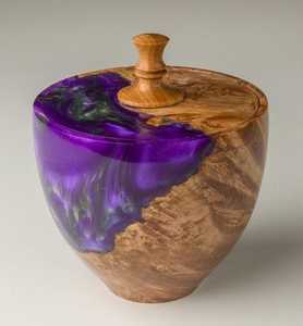 Vintage style wooden <b>storage</b> jar <b>container</b> for farmhouse <b>kitchen</b> decor and natural food <b>storage</b> organization - Product Image 3