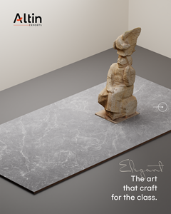 Azulejos de porcelana esmaltada de aspecto estético de 600x1200 mm, color gris Dior, acabado con efecto de tallado sin fin, grado A+, azulejos de 60x120 cm para pared y suelo. - Product Image 1