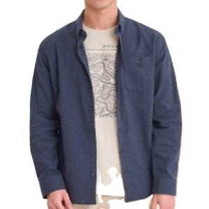 Camisa informal de manga larga para hombre, camisa de vestir de algodón con botones y corte ajustado, cómoda para uso formal y de negocios - Product Image 3