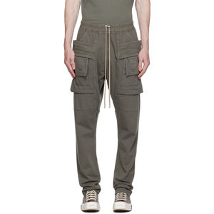 Pantalon cargo slim fit pour homme, pantalon utilitaire tendance moderne, tissu en coton extensible, design à jambe fuselée - Product Image 2