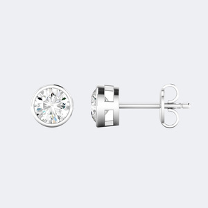 OBERON JEWELS Boucles d'oreilles de luxe plaquées or 0,50 CTW serties de saphirs pour mariage, fiançailles, fête, cadeau, anniversaire - Product Image 5