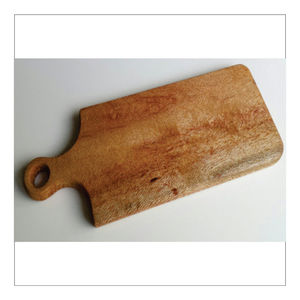Planche à découper ronde en bois d'acacia écologique pour la cuisine, plateau de service en bois pour fromages et charcuteries, vente en gros - Product Image 2