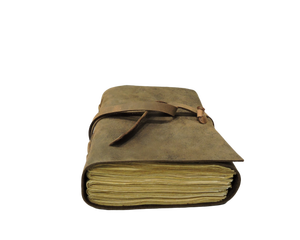 Vintage Brown Leather Journal Custom Handmade Recyclable Cotton Unlined Parchment <b>Paper</b> Antique Notebook for Men Women Gifting - Product Image 2