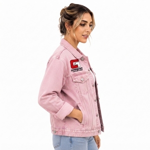Private Label Manufacturer Premium Women <b>Denim</b> <b>Jacket</b> High Quality Cotton <b>Denim</b> Outerwear with <b>Custom</b> Logo OEM Service OEM Size - Product Image 3