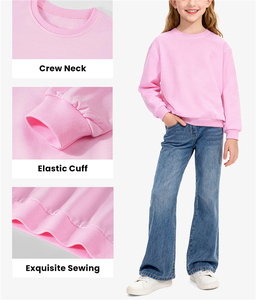 Uniforme Escolar de Manga Larga para Niñas, Color Rosa, Mezcla de Poliéster/Algodón - Product Image 4