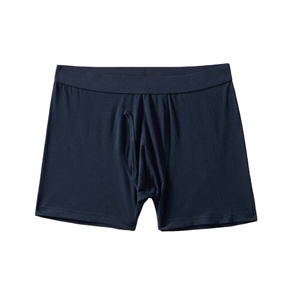 Bóxer personalizado de talla grande para hombre OEM al por mayor 100% algodón Spandex tejido ropa interior de tiro alto Bangladesh personalizado - Product Image 1