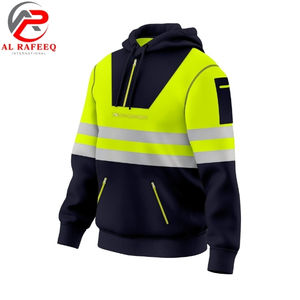 Sweat à capuche de sécurité haute visibilité unisexe 2026, réfléchissant, léger, pour les travailleurs - Product Image 2