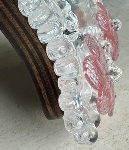 Vintage Murano Venetian Glass Floral Motif Table Mirror With <b>Hook</b> - Product Image 3
