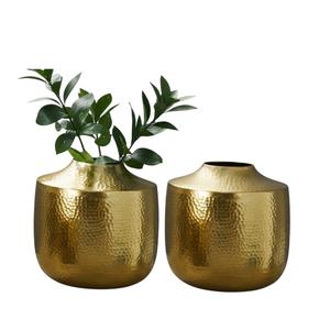 Vase à fleurs en métal doré de forme ronde au design classique, décorations pour la maison, décorations de table de mariage, vase décoratif, prix d'usine - Product Image 5