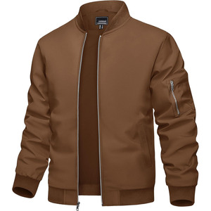 Blouson bomber camouflage pour homme, fermeture éclair, coupe-vent, vêtement d'extérieur décontracté, coupe régulière, col rabattable, automne - Product Image 6