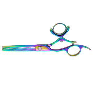 Ciseaux de coiffure en cobalt à 32 dents, double articulation, en acier inoxydable, pour la coupe des cheveux, pour salon de coiffure et usage domestique, manuel - Product Image 1