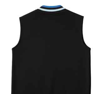 Chaleco Varsity para Mujer Jack and Jill, con Parches de Chenilla, Cierre de Broches, Sin Mangas, Estilo Casual Urbano, Prenda Exterior de Moda - Product Image 2