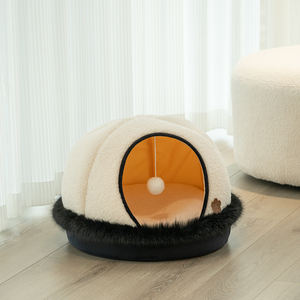 Hoge Kwaliteit Merk Design Lamsfleece Warme Schattige Grot Kattenhuis Lichtgewicht Draagbare Puppy Bedden Voor Huisdieren - Product Image 4