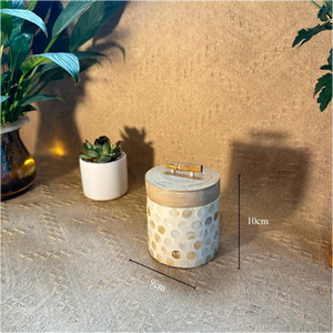 Boîte de rangement décorative en bambou avec couvercle en laque mosaïque coquille d'œuf, gravée au laser, pour bonbons et sucre, décoration d'intérieur, vente en gros - Product Image 6