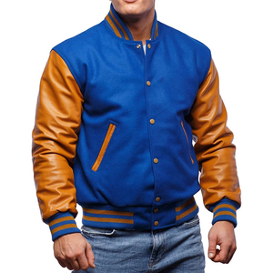 Dernières vestes universitaires personnalisées avec logos pour les sororités, les fraternités, les écoles, les collèges, en 100 % pure laine et manches en cuir. - Product Image 1