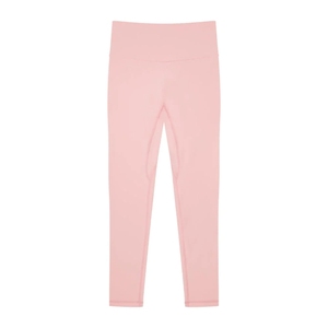 Leggings de yoga taille haute sans couture pleine longueur, couleur unie, en Spandex et Nylon, avec taille élastique, respirants, logo personnalisé - Product Image 2