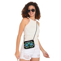 Nouvelle Arrivée Sac de Soirée de Luxe Exotique Tendance pour Femme, Fait Main par un Designer, Broderie Perlée à Motif Géométrique, Doublure en Satin, Idéal pour Fêtes et Mariages