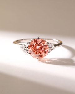 Anillos de Oro con Diamantes Redondos Brillantes de Alta Calidad, Creados en Laboratorio, Certificados por IGI, para Mujer, Oro Blanco, Amarillo y Rosa de 14K y 18K, Joyería para Bodas - Product Image 2