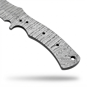 Lame de couteau en acier Damas faite à la main, pleine longueur, pour le dépecage et la chasse, fourniture pour la fabrication de couteaux DIY, vente en gros, directement du fabricant - Product Image 3
