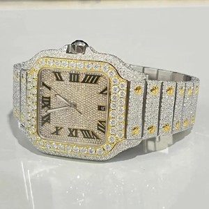 Reloj de Lujo Totalmente Automático, Color Blanco Rosa, con Espinas, Estilo Hip Hop, con Diamantes Moissanite VVS, en Oferta - Product Image 3