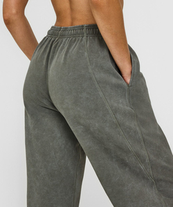 Pantalon de survêtement vert olive pour homme, taille élastique avec cordon de serrage, décontracté, poids moyen, respirant, pour l'automne - Product Image 5