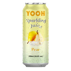 Jus pétillant de mandarine YOOH 250ml, boisson gazeuse en conserve jaune pâle avec 5-8 Brix - Product Image 5