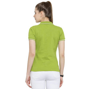 Polo élégant et décontracté pour femme, en coton doux et agréable pour la peau, manches courtes, col boutonné, idéal pour le bureau ou les loisirs quotidiens - Product Image 6