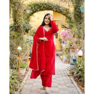 Ensemble de costume en velours rouge taille XS - Product Image 2