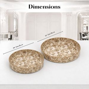 Bandeja Plegable de Madera MDF con Recubrimiento Esmaltado, Organizador Decorativo para Cocina, Comedor, Mesa de Café, Desayuno, Té, Aperitivos, Escritorio, Hogar - Product Image 3