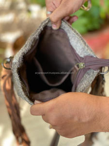 Sac à bandoulière en fourrure véritable, sac à main moyen avec franges, sac en cuir Western Cowgirl à la mode - Product Image 6