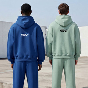 Sudadera con Capucha para Hombre de Tela Gruesa 450 GSM, Capucha Profunda, Manga Larga Extendida, Acabado Limpio, Estilo Casual para Todas las Temporadas - Product Image 2