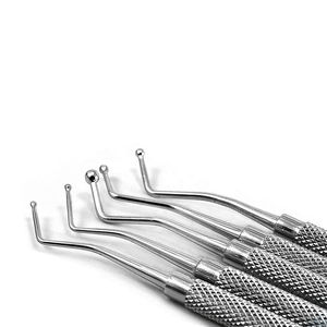 Sonda dental manual de doble punta de acero inoxidable de grado médico con certificación CE ISO, tipo Addler, para instrumento de limpieza dental - Product Image 5