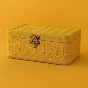 Handwoven Rectangle Sheetal Pati Credit <b>Card</b> <b>Holder</b> | Eco-Friendly Plant Fiber <b>Card</b> Sleeve | <b>Slim</b> Vegan Wallet for USA Market - Product Image 1