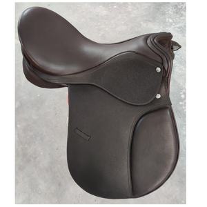 Sillín de cuero inglés negro duradero para equitación y carrera con árbol de plástico Producto de sillines Premium - Product Image 5