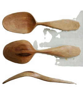 GUIDE CUILLÈRE EN BOIS SCULPTURE Logo personnalisé Ustensile de cuisine en bois naturel Cuillère solide en bois d'acacia pour la cuisine - Product Image 6