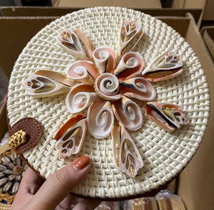 Top Summer 2026 Rattan Bag With Seashell/Women Beach Summer Bag With <b>Leather</b> Straw <b>String</b> Vietnam Cheapest High Quality - Product Image 1