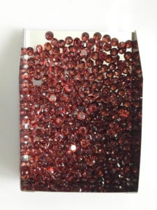 Granat rouge naturel 3,25 mm, taille brillant ronde, meilleure qualité, pierre précieuse en vrac pour la fabrication de bijoux - Product Image 4