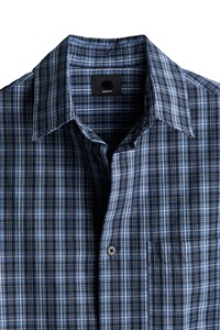 เสื้อคอตตอนลายตารางของผู้ชายเสื้อคอตั้งแขนสามส่วนผ้าคอตตอนเนื้อนุ่มระบายอากาศได้ดีได้รับความนิยมสูงพร้อมส่งของ100% - Product Image 2