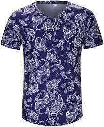 Camiseta estampada personalizada con cuello en V de alta calidad para hombre, suave, transpirable, informal, de verano, a precio de fábrica. - Product Image 6