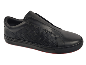 Chaussures de marche décontractées pour hommes, noires, en synthétique, à lacets, légères, respirantes, avec semelle intermédiaire et extérieure en EVA, motif à carreaux - Product Image 1